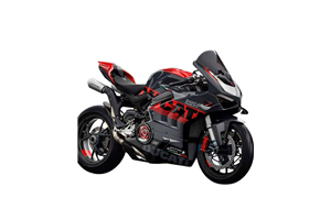 Painted street fairings in abs compatible with Ducati Panigale V4 V4S for Akrapovic exhaust 2020 -2021 - MXPCAV16590