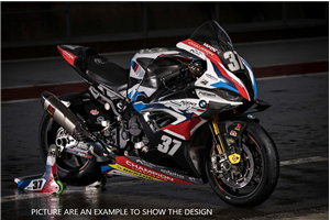 Carenado Racing Pintado Bmw S1000 RR 2019 - 2022 + tornillos, tornillos rapidos - MXPCRV15048