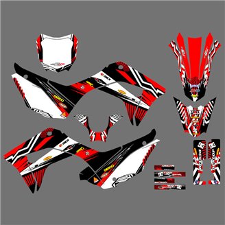 Kit Autocollants compatible avec per HONDA CRF 110F 2019 - 2021 - MXPKAD16771