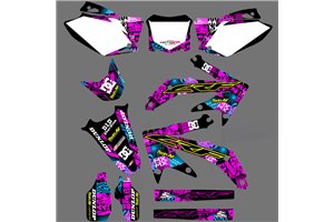 Kit de pegatinas compatible con per HONDA CRF 125 F 2013 - 2018 - MXPKAD16775