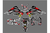 Aufkleber Satz kompatibel mit per HONDA CRF 125 F 2013 - 2018 - MXPKAD16777
