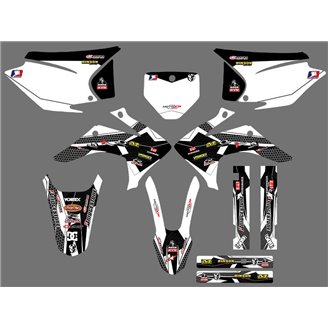 Kit de pegatinas compatible con per HONDA CRF 230F BIKER 2019 - MXPKAD16797