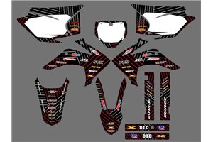 Sticker set compatible with per HONDA CRF 230 2015 - 2020 - MXPKAD16786