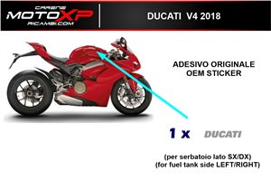 Pegatinas originales como fotos V4S - DUCATI PANIGALE V4S