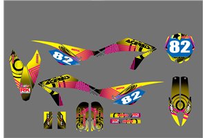 Sticker set compatible with per HUSQVARNA CR 65 2012 - 2015 - MXPKAD16990