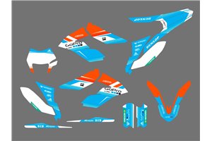 Kit adesivi compatibile con per KTM FREERIDE 250 350 2012 - 2021 - MXPKAD16998