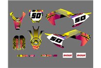 Kit Autocollants compatible avec per HUSQVARNA TC 50 2017 - 2021 - MXPKAD17004