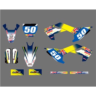 Kit Autocollants compatible avec per HUSQVARNA TC 50 2017 - 2021 - MXPKAD17005