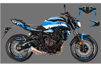 Aufkleber Satz kompatibel mit per YAMAHA MT 07 2018 - 2020 - MXPKAD15833