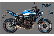 Kit Autocollants compatible avec per YAMAHA MT 07 2018 - 2020 - MXPKAD15978