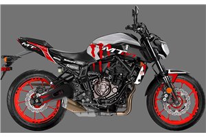 Kit Autocollants compatible avec per YAMAHA MT 07 2018 - 2020 - MXPKAD15984