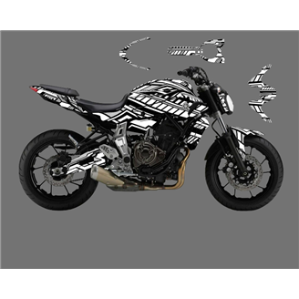 Kit adesivi compatibile con per YAMAHA MT 07 2015 - 2017 - MXPKAD15395