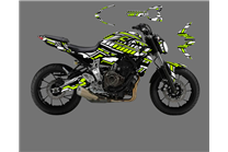 Kit adesivi compatibile con per YAMAHA MT 07 2015 - 2017 - MXPKAD15396