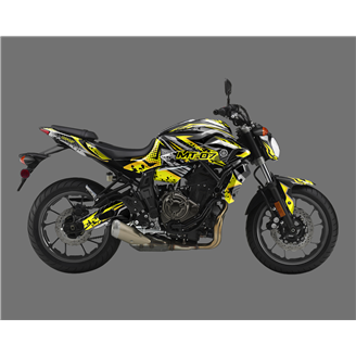 Aufkleber Satz kompatibel mit per YAMAHA MT 07 2015 - 2017 - MXPKAD15400