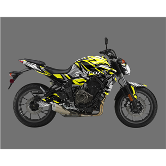 Aufkleber Satz kompatibel mit per YAMAHA MT 07 2015 - 2017 - MXPKAD15402