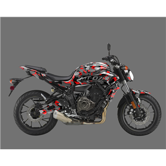 Aufkleber Satz kompatibel mit per YAMAHA MT 07 2015 - 2017 - MXPKAD15404