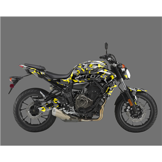 Aufkleber Satz kompatibel mit per YAMAHA MT 07 2015 - 2017 - MXPKAD15406