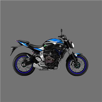 Aufkleber Satz kompatibel mit per YAMAHA MT 07 2015 - 2017 - MXPKAD15417