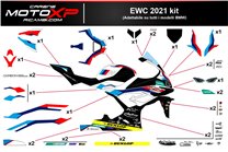Kit de pegatinas compatible con Bmw S 1000RR 2023 - 2024 - MXPKAD17016