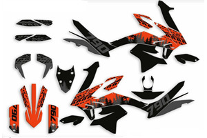 Kit adesivi compatibile con per KTM 790 890 Adventure R 2019 - 2023 - MXPKAD16286