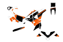 Aufkleber Satz kompatibel mit per KTM 450 RALLY 2011 - 2013 - MXPKAD15173