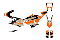 Aufkleber Satz kompatibel mit per KTM 450 RALLY 2015 - 2018 - MXPKAD15177