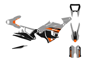 Kit adesivi compatibile con per KTM 450 RALLY 2015 - 2018 - MXPKAD15178