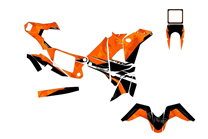 Aufkleber Satz kompatibel mit per KTM 450 RALLY 2015 - 2018 - MXPKAD15182