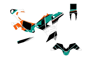 Kit de pegatinas compatible con per KTM 450 RALLY 2015 - 2018 - MXPKAD15183