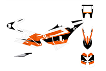 Aufkleber Satz kompatibel mit per KTM 450 RALLY 2019 - 2020 - MXPKAD15187
