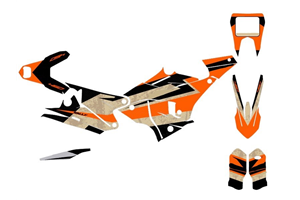 Kit de pegatinas compatible con per KTM 450 RALLY 2019 - 2020 - MXPKAD15188