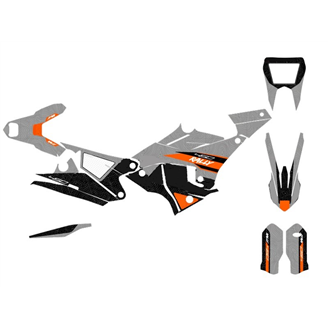 Kit adesivi compatibile con per KTM 450 RALLY 2019 - 2020 - MXPKAD15189