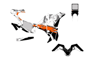 Kit adesivi compatibile con per KTM 450 RALLY 2019 - 2020 - MXPKAD15192