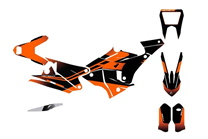 Aufkleber Satz kompatibel mit per KTM 450 RALLY 2019 - 2020 - MXPKAD15196