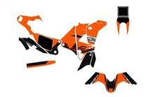 Aufkleber Satz kompatibel mit per KTM 450 RALLY 2015 - 2018 - MXPKAD15180