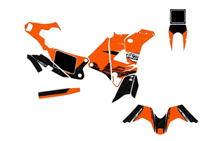 Kit adesivi compatibile con per KTM 450 RALLY 2019 - 2020 - MXPKAD15191