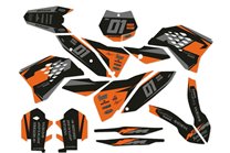 Kit Autocollants compatible avec per KTM EXC EXC-F 125 200 250 450 2008 - 2011 - MXPKAD13977