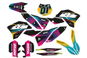Kit adesivi compatibile con per KTM EXC EXC-F 125 200 250 450 2008 - 2011 - MXPKAD14395