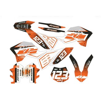 Kit adesivi compatibile con per KTM EXC EXC-F 125 200 250 450 2008 - 2011 - MXPKAD14383