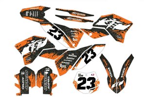 Sticker set compatible with per KTM EXC EXC-F 125 200 250 450 2008 - 2011 - MXPKAD14030