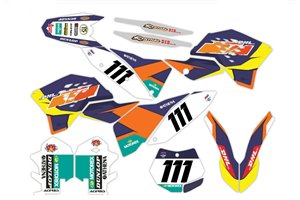Aufkleber Satz kompatibel mit per KTM EXC EXC-F 125 200 250 450 2008 - 2011 - MXPKAD14016