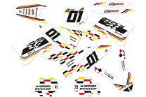 Kit de pegatinas compatible con per KTM EXC EXC-F 125 200 250 450 2008 - 2011 - MXPKAD14005