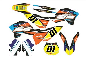 Kit adesivi compatibile con per KTM EXC EXC-F 125 200 250 450 2008 - 2011 - MXPKAD14004