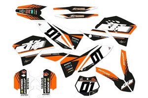 Sticker set compatible with per KTM EXC EXC-F 125 200 250 450 2008 - 2011 - MXPKAD14003