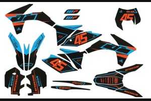 Kit Autocollants compatible avec per KTM EXC EXC-F 125 200 250 350 450 2012 - 2013 - MXPKAD14099