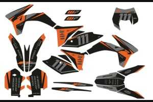 Kit adesivi compatibile con per KTM EXC EXC-F 125 200 250 350 450 2012 - 2013 - MXPKAD14094