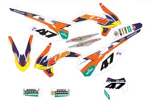 Aufkleber Satz kompatibel mit per KTM EXC EXC-F 125 200 250 300 350 450 2014 - 2015 - MXPKAD14039