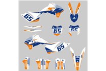 Kit de pegatinas compatible con per KTM EXC EXC-F 125 200 250 300 350 450 2016 - MXPKAD14576