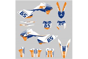 Kit adesivi compatibile con per KTM EXC EXC-F 125 200 250 300 350 450 2016 - MXPKAD14576
