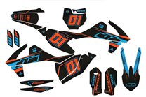 Kit de pegatinas compatible con per KTM EXC EXC-F 125 200 250 300 350 450 2016 - MXPKAD14408